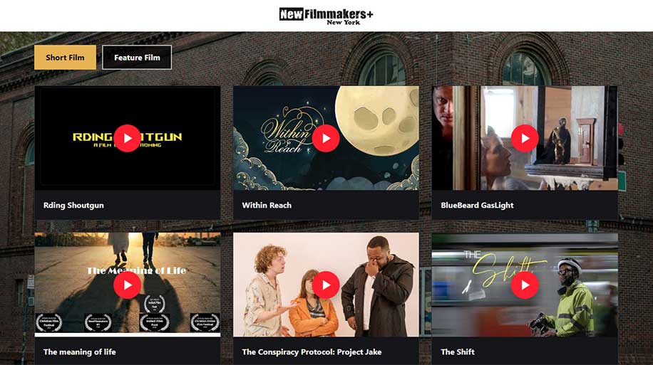 NewFilmmakersPlus short and feature film collection